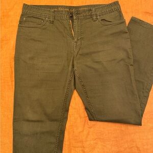 Prana Bridger Jeans in Dark Green 34x32